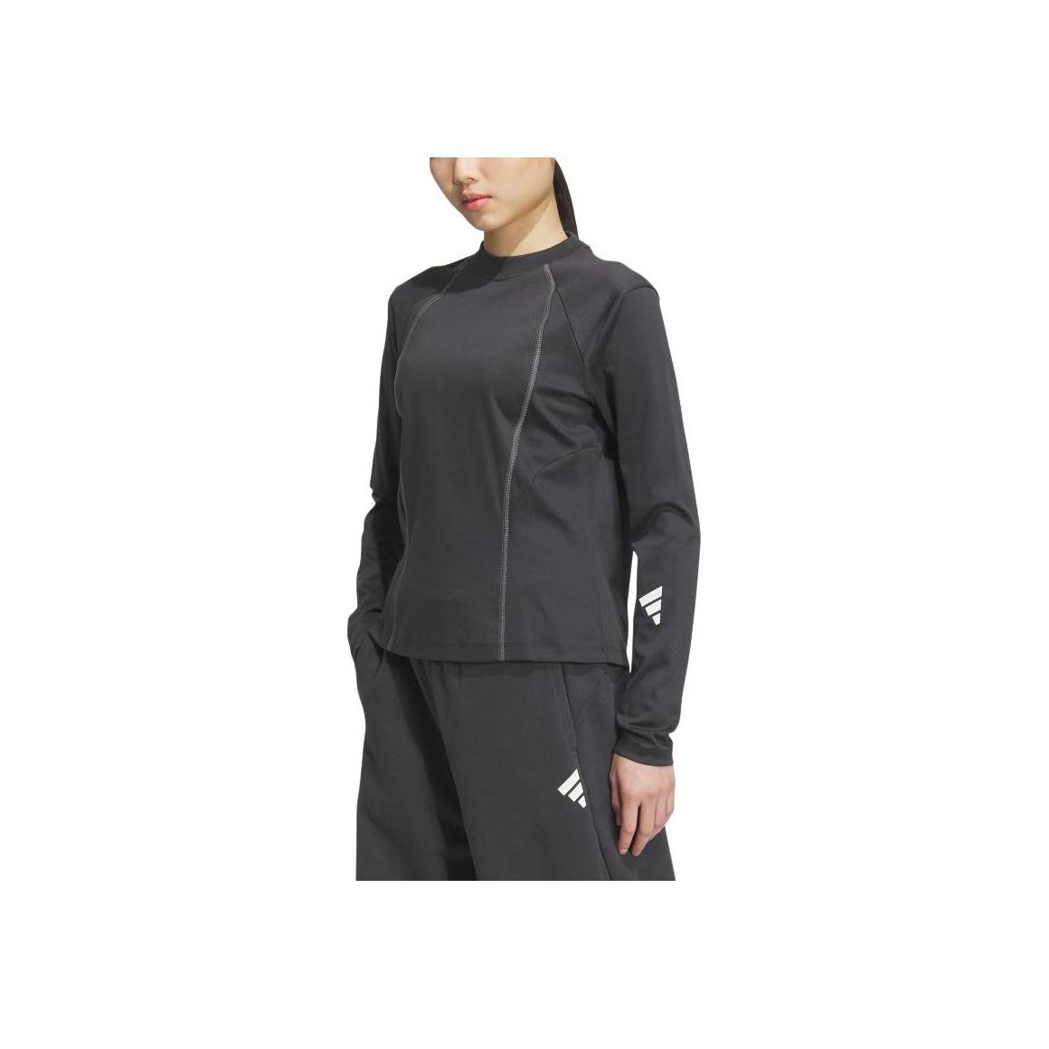 

Adidas Travel Outdoor Series Comfortable Crew Neck Sun Protection Long Sleeve T-Shirt Women T-Shirts Carbon-Black JY8069 M