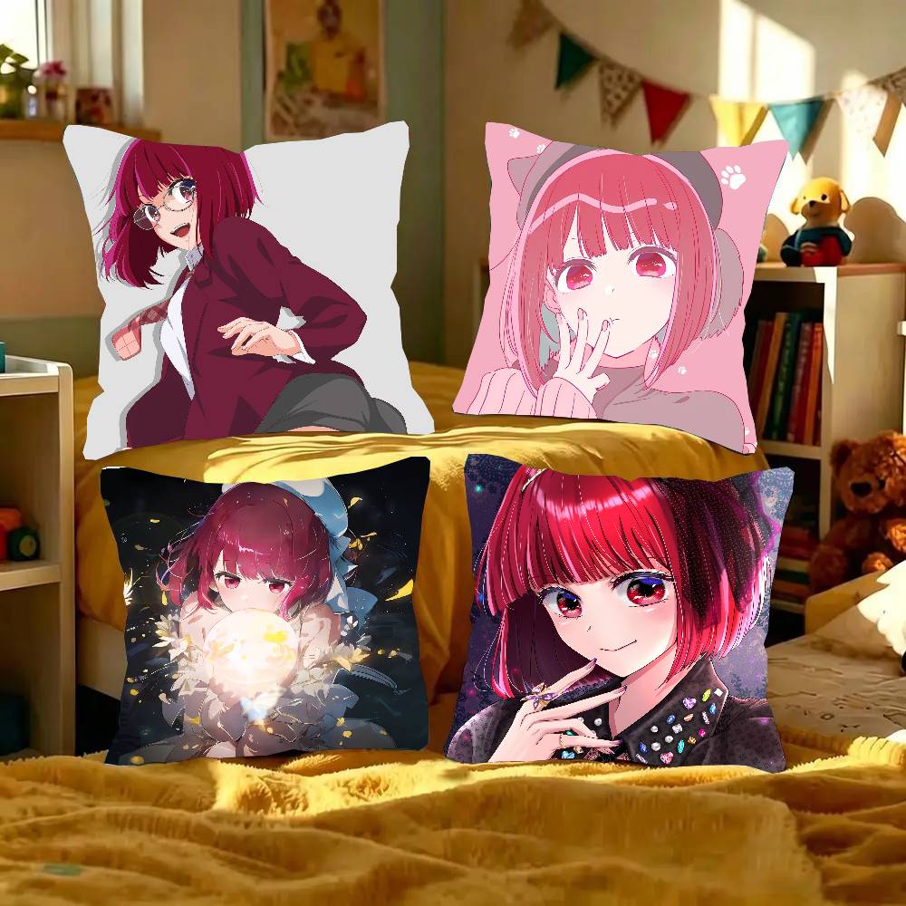 Arima Kana Anime OSHI NO KO Pillow Case Fashion Square Pillowcase Bedroom Sofa Room Ins Decoration Leisure