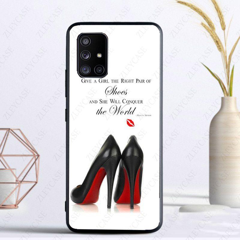 Pouzdro na telefon s botami na vysokém podpatku pro Samsung Galaxy A13 A53 A11 A12 A32 A22 A52S 5G A10S A41 A42 A33 A20E A30S A40 A51 A71 A21S Pouzdra