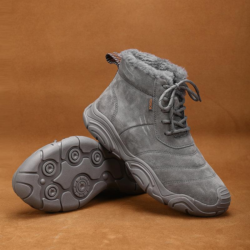 Outdoor Men S Shoes Cotton Thickened Leather Martin Boots 38