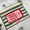 VIKAMA Sardine Can Pattern Doormat Insulating And Warm Entrance Hallway Mat Bathroom Shower Area Foot Mat Home Decor