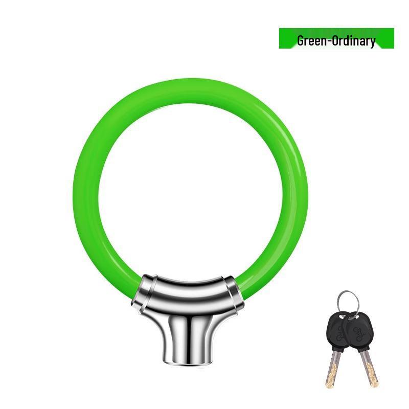 Bike Anti-Theft Ring Lock - Compact, Steel Cable for Mountain, Road & E-Bikes