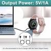 2 Stuks Universele Smartwatch Oplader, 2-Pin 4 mm Magnetische USB Oplaadkabel, Universeel Vervangend Oplaadsnoer voor Smartwatch & Fitness Tracker