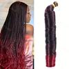 Synthetic Loose Braiding Hair Spiral Curls Crochet Hair Extensions Stretched French Curls Hair End Braids For Women