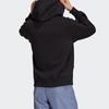 Adidas Originals Fleece Lined Warm Pullover Sweatshirt, Men Solid Color Sports Daily Tops Black H11377