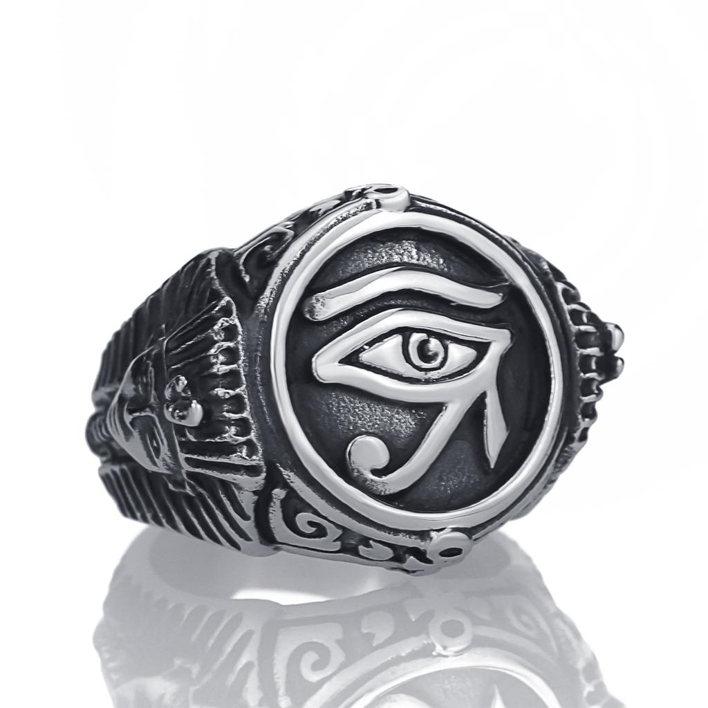 Egyptian Pharaoh's Eye of Horus Ring Men's Domineering Ring