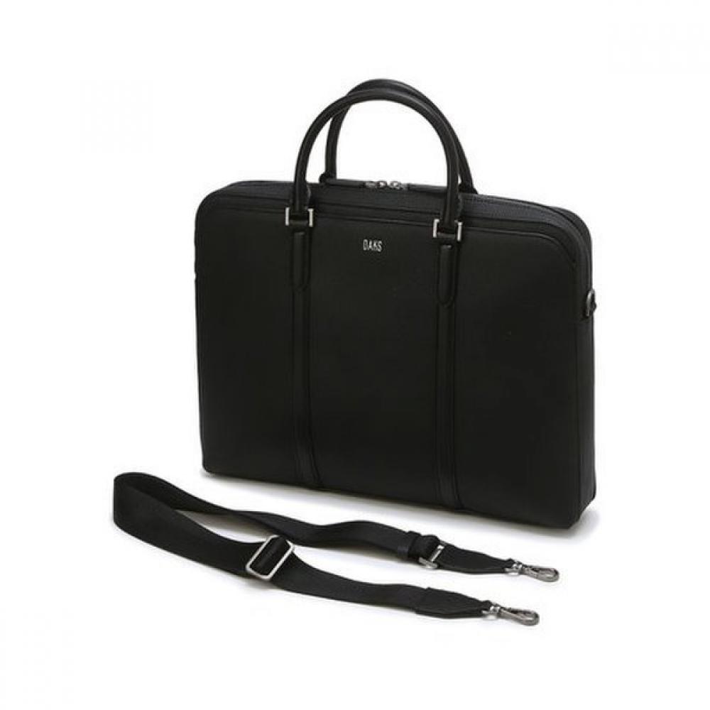 Daks Classic Black Leather Document Bag Dbba5e141bk