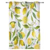 Cortinas de frutas limão amarelo branco para quarto sala de estar cortinas cozinha quarto infantil cortina de janela decoração moderna para casa