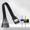 Computer Case Front Panel Connector Cable With Clear Marking For Power Switches HDD LED And Reset Button