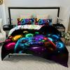 3PC Space Fragment Game Console Cover 1Duvet cover 2Pillowcases 100% Skin Friendly Polyester Comfortable Bedding No Padding