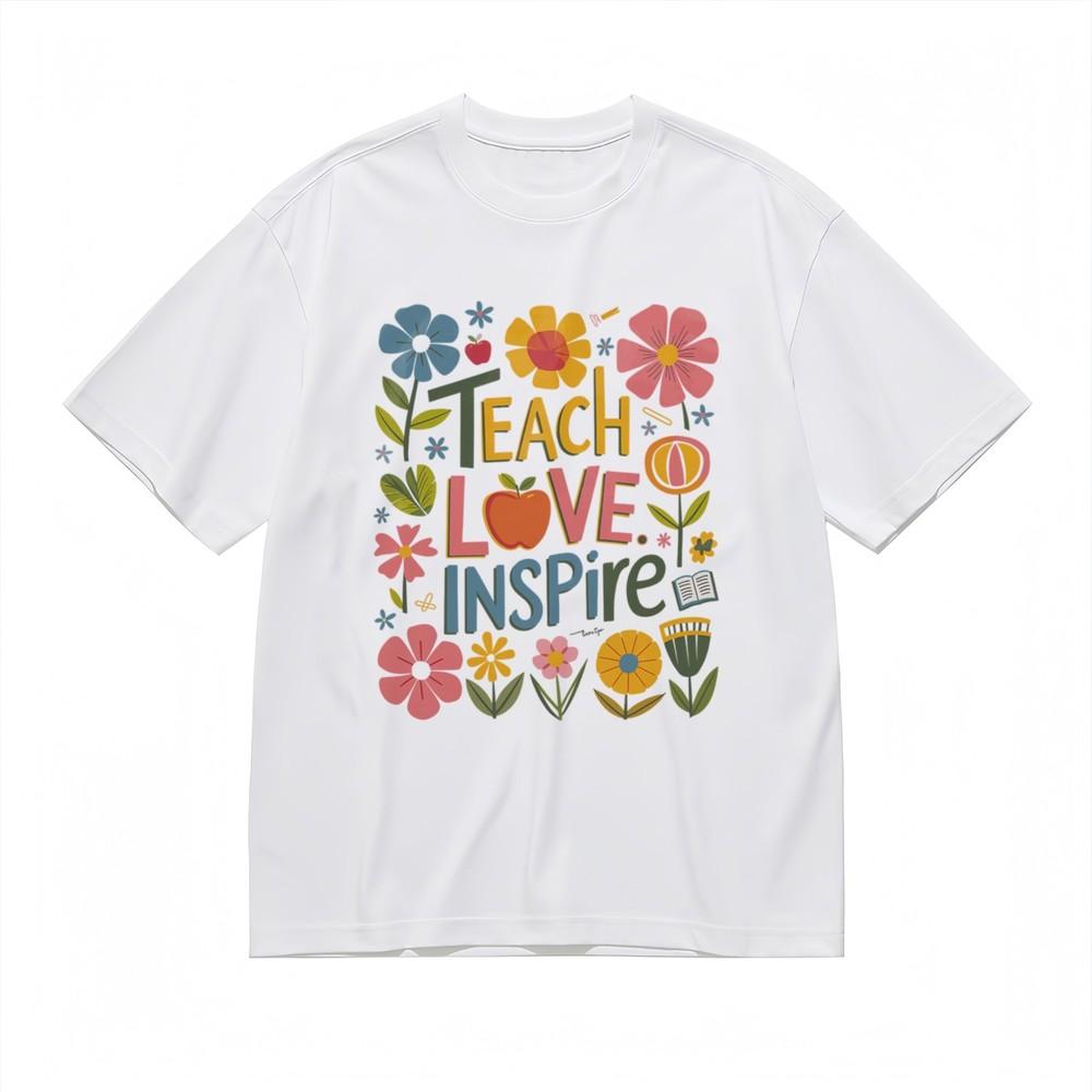 

Мужская удобная классическая футболка с небольшим растяжением Дизайн с яблоком, книгой, цветами 4XL