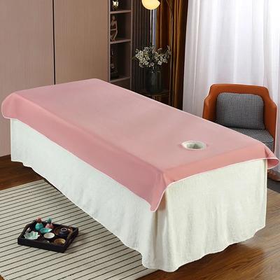 80x190cm Oil-proof Washable Soft Spa Clubhouse Dedicated Breathable With Holes Flat Bed Sheet Beauty Salon Massage Bed Sheet