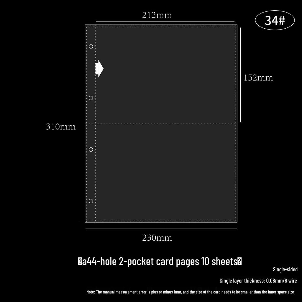 A4 Loose-Leaf Album Supplement Pages: Single, Double, Quad, and Nine-Pocket PP Card and Photo Storage