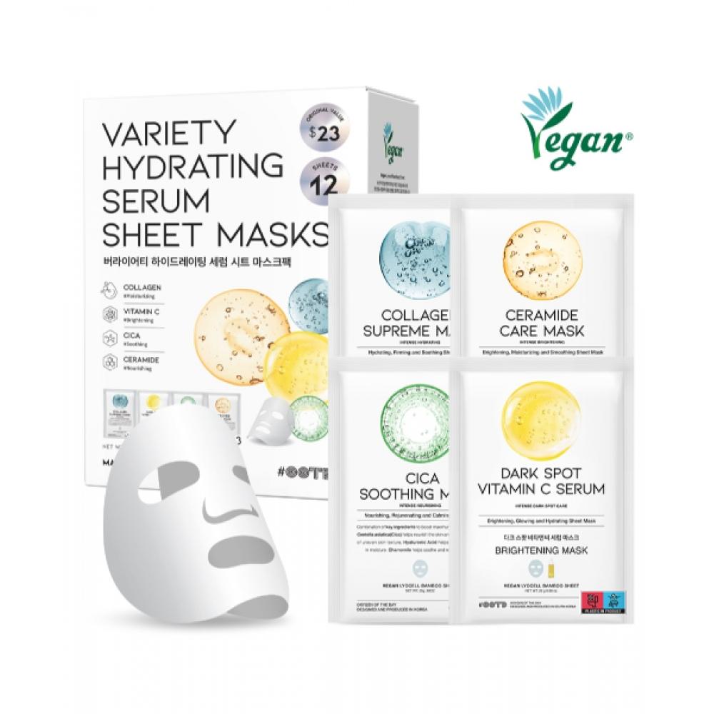 

Ootd Beauty [well Eating Tone Up+moisture+sooth+skin Texture] Variety Hydrating Serum Sheet Mask 12 Sheets NONE