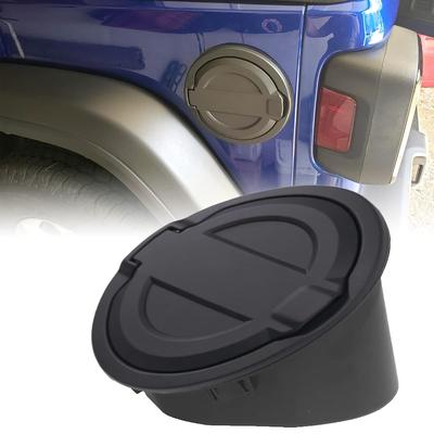 Aluminum Gas Cap Cover, Fuel Lid, Fuel Filler Door Cover for 2018-2021 Jeep Wrangler JL Unlimited (JL), Sahara, and Rubicon