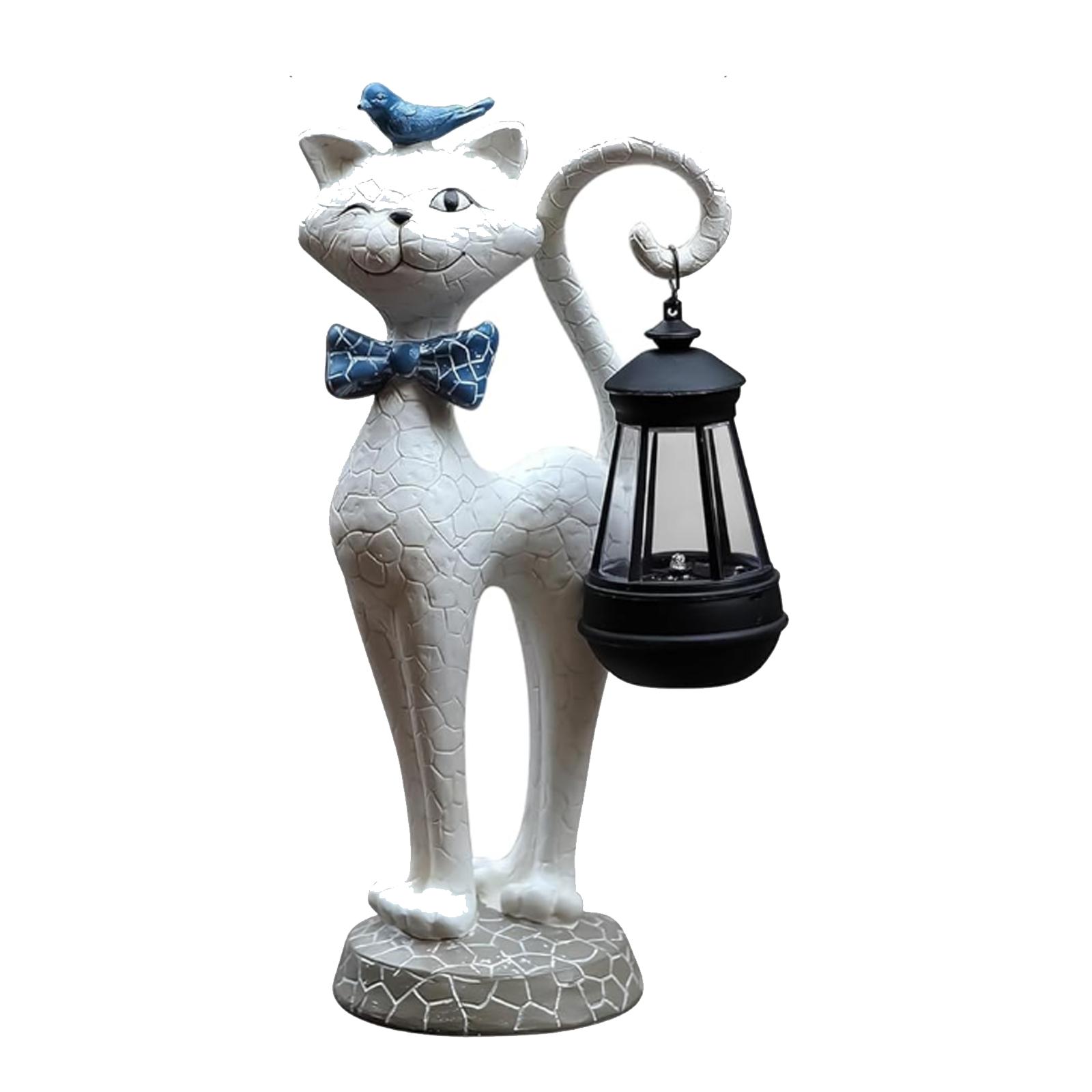 

Солнечный кот, Милая фигурка | Водонепроницаемые смоляные украшения для двора, крыльца, патио, заднего двора, балкона One Size