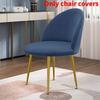 Chair Velvet Duckbill Cover Round Bottom Stool Back Dinning Makeup Elastic Big