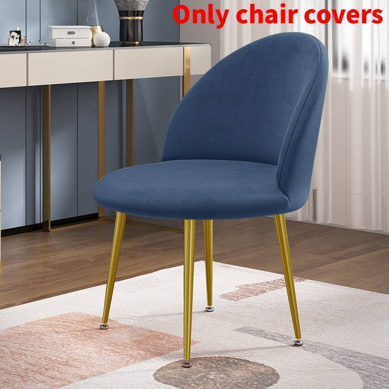 Chair Velvet Duckbill Cover Round Bottom Stool Back Dinning Makeup Elastic Big