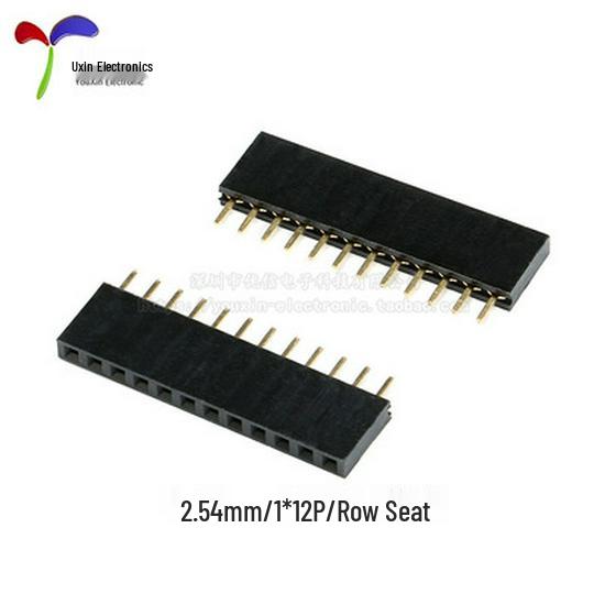 Gniazdo kołkowe żeńskie jednorzędowe, rozstaw 2,54 mm, 1-40 pinów