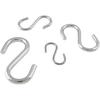 12pcs 304 Stainless Steel S Hooks, 0.08'' / 2mm. Metal S Shaped Hooks Heavy Duty Hangers Hanging Hooks for Hanging Pots Plants Cups Clothes Keys Caps