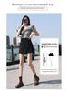 2025 Spring/Summer Women's A-line Irregular High Waist Button Embellished Wide Leg Skirt Shorts