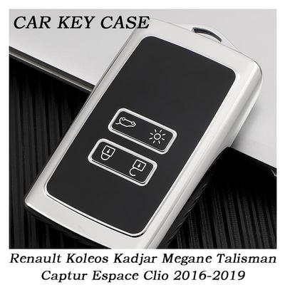 NUOVA Custodia Chiave Auto in TPU Copertura Totale Per Renault Koleos Kadjar Megane Talisman Captur Espace Clio 2016-2019 4 Pulsanti Accessori