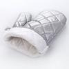 Silver-Coated Quilted Cooking Mittens with Anti-Scalding and Wear-Resistant Features