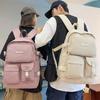 New Fashiable, Simple, Solid Color, Versatile Backpack, Workwear, Japanese and Korean Style Backpack