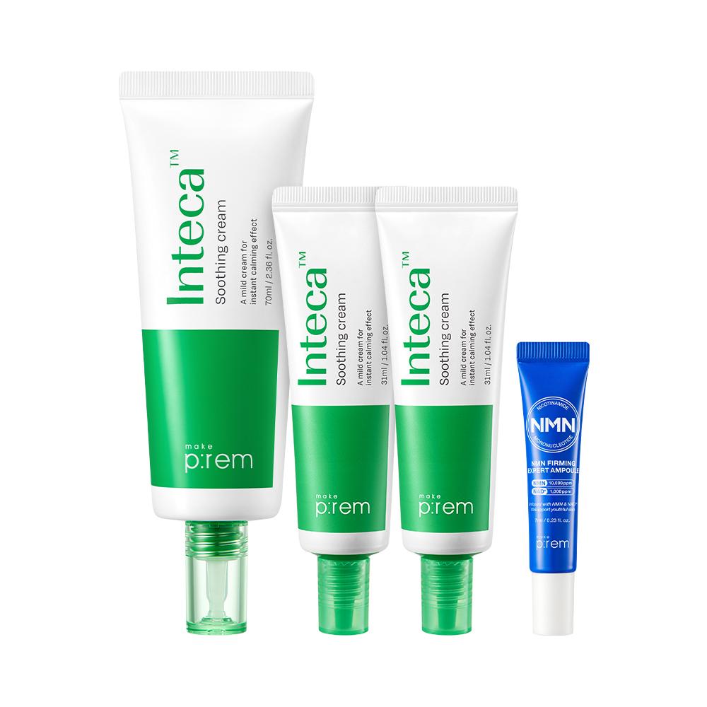 Makeprem [Limitierte Edition] Makeprem Inteca Beruhigende Creme 70ml Projekt + Creme 31ml 7ml Ampulle 2+nmn