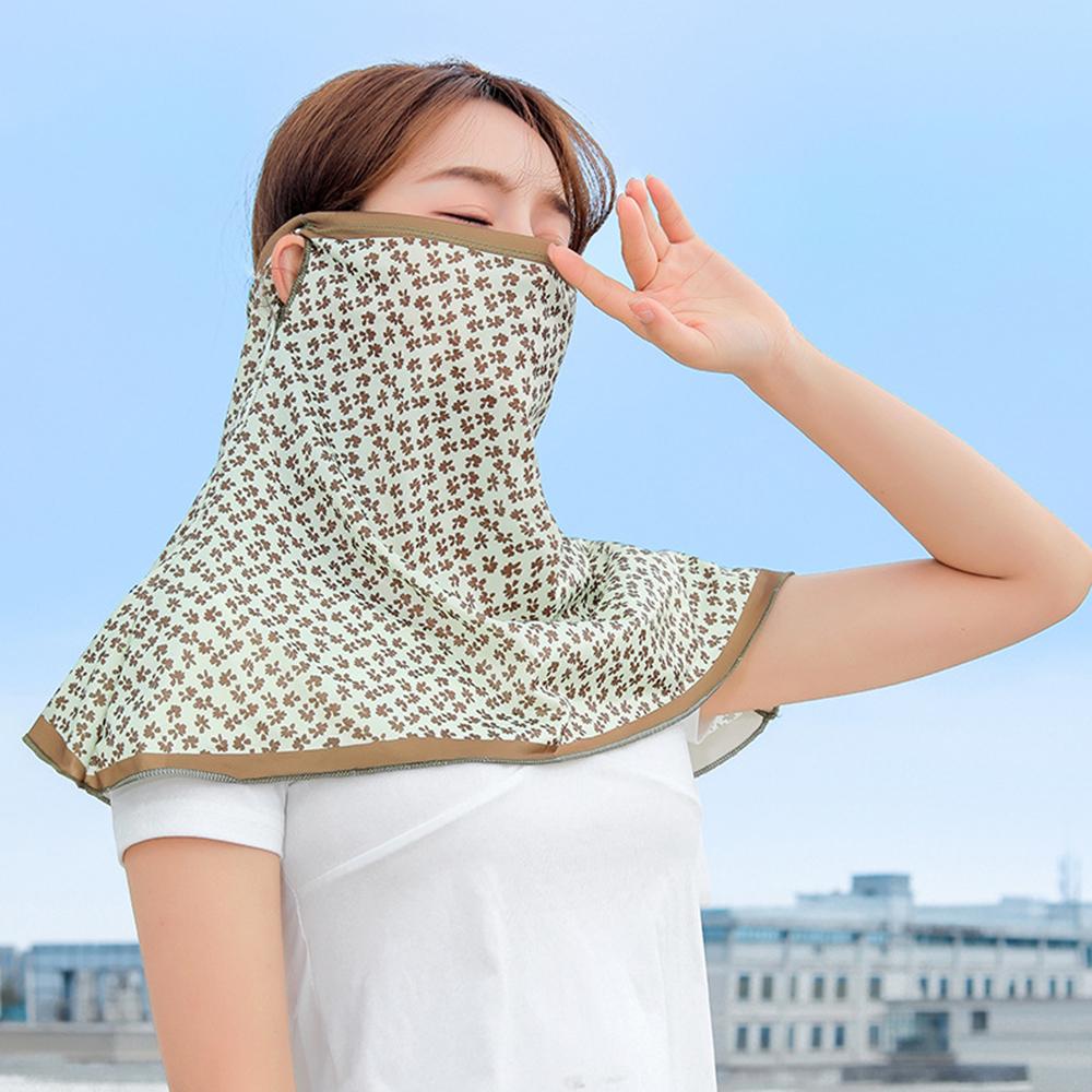 Arm Sleeve Sun Protection Mask Full Face Sun Protection Sleeves Sunshade Face Mask  Driving Cycling