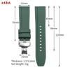 Waterproof Sprots Rubber Watch Band for Swatch 20mm 22mm 24mm Replacement Wristband for Omega Black Quick Release Rubber Strap
