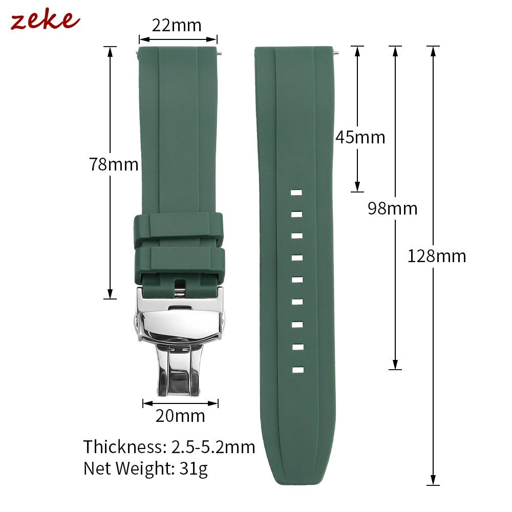 Waterproof Sprots Rubber Watch Band for Swatch 20mm 22mm 24mm Replacement Wristband for Omega Black Quick Release Rubber Strap