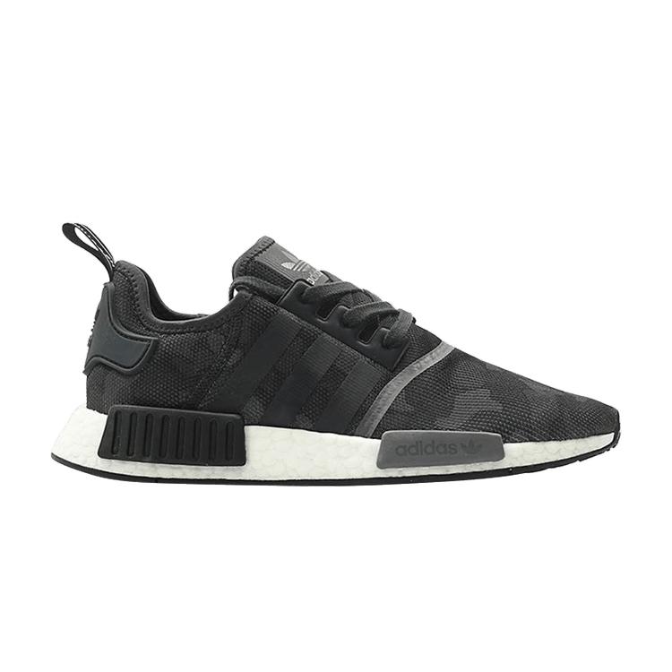 

Adidas NMD_R1 Core Черные мужские кроссовки Grey-Four-F17-Grey-Five D96616