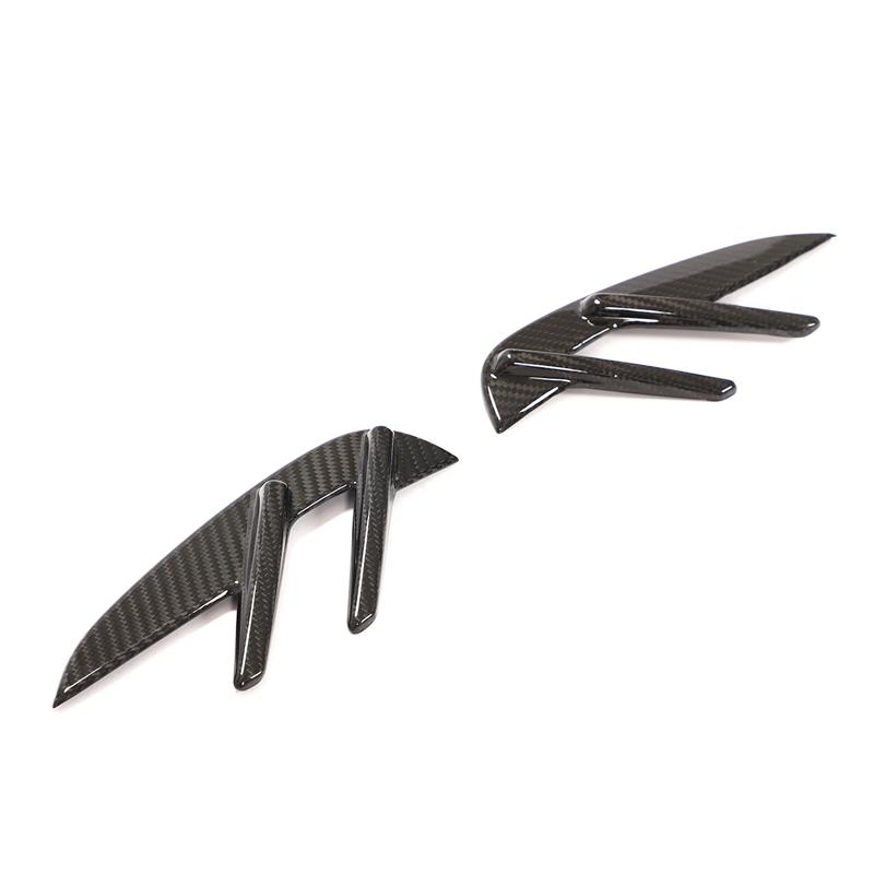 For BMW M3 G80 G81 M4 G82 G83 2021-2026 Real Carbon Fiber Car Side Fender Side Air Vent Splitters Trim Car Exterior Accessories