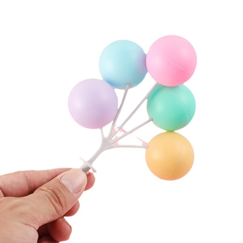 Topper Colorato per Torta Palloncino Macaron per Feste di Compleanno