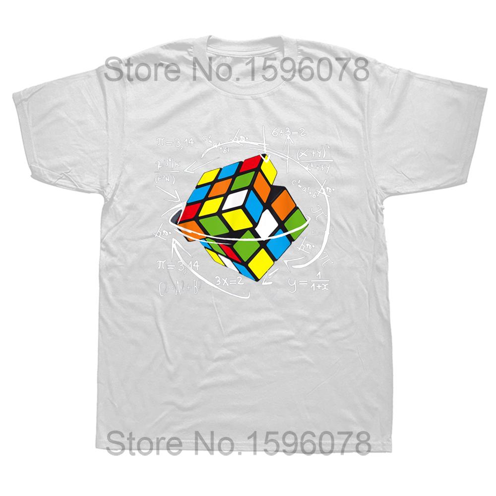 Funny Cute Math Rubik Rubix Rubics Gifts For Math Teachers T Shirts Cotton Streetwear Short Sleeve Birthday Gifts Summer T-shirt