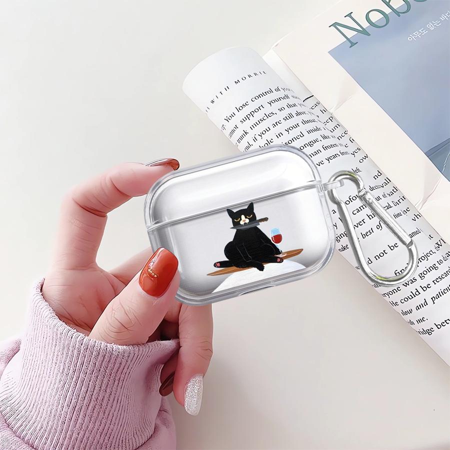 Clear Earphone Cases Cover Case For Airpods Pro2 3 Pro 2 4 1 Pro3 Cartoon Cat