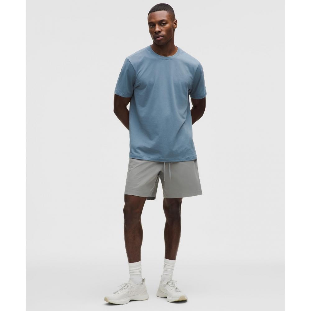 Lululemon Zeroed In Short Sleeve Shirt Steel Blue