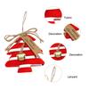 Christmas Window Display Bag Pendants Cartoon Doll Party Twill Design Xmas Atmosphere Mini Pendant Home Decoration Various Styles