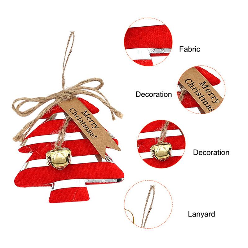 Christmas Window Display Bag Pendants Cartoon Doll Party Twill Design Xmas Atmosphere Mini Pendant Home Decoration Various Styles