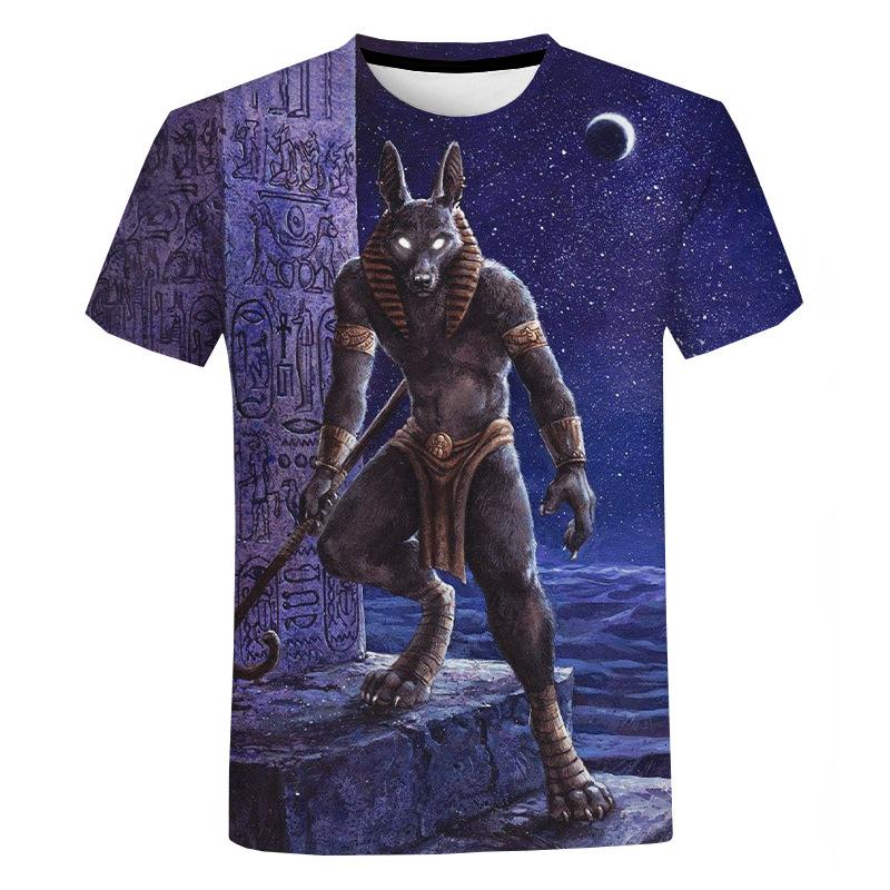Cross-border hot sale 3D breathable perspiration digital printing couple clothing fashion classical pattern T-shirt casual short-sleeved top