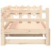 Extendable Daybed 2x (90x200) cm Solid Pine Wood