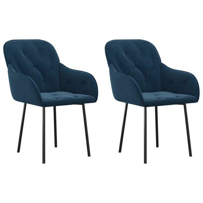VidaXL 2x Chaises de Salle à Manger Sièges de Cuisine Fauteuils de Salle à Manger Chaises à Dîner Meubles de Cuisine 344844