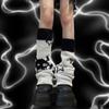 For Girls Star Lolita Lolita Boots Cover Double-sided Wear Knitted Foot Cover Women Leg Warmers
