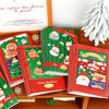 4Pcs Christmas Notebook Cartoon Santa Claus Snowman A5 Exercise Books Children'S Diary Notepad Student Stationery Gift