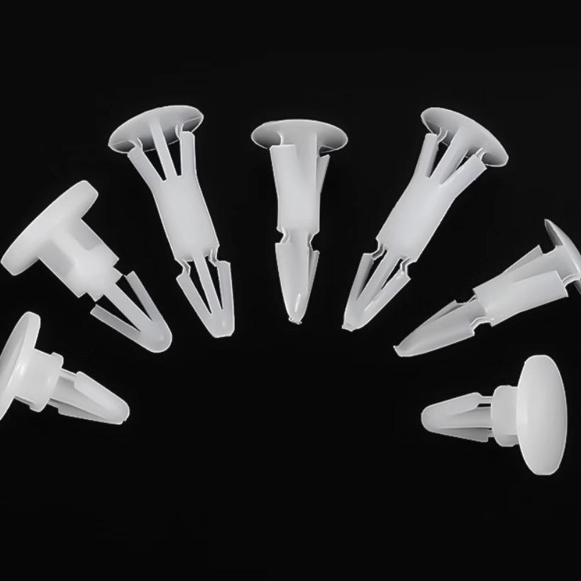 RC Series Flat Bottom Nylon Isolation Standoff Plastic Rivet PC Board Isolation Standoff 100-Pack