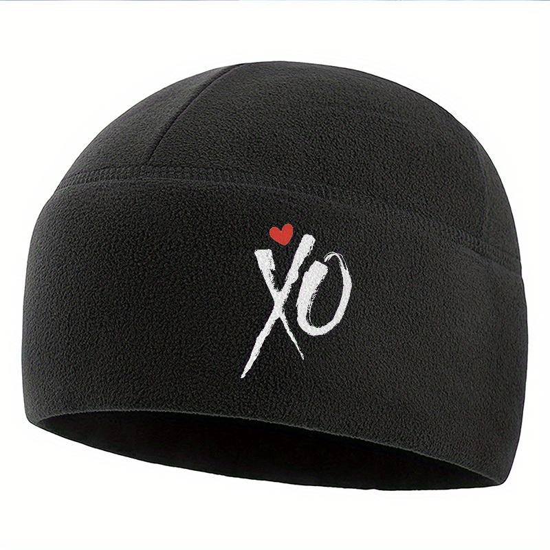 

XOXO sign with heart love Unisex Women Unisex Beanie Pullover Cap Winter Thermal Hat Warm Christmas Outdoor Cycling Hiking Skiing L