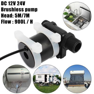 Micro Submersible Water Pump Max 7M 900L/H Water Heater Shower Floor Heating Booster Pump DC 12V 24V Brushless Solar Motor Water Pump