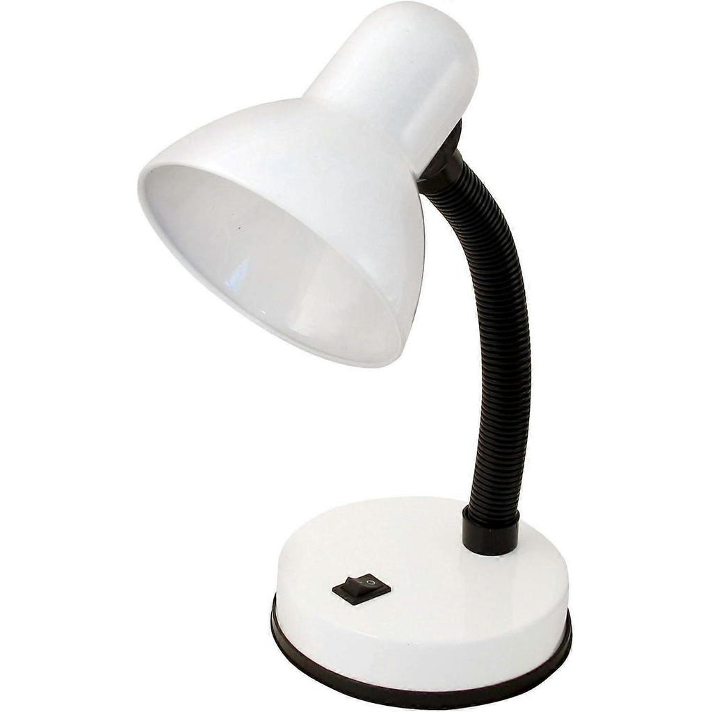 TL1201-B Clamp Lamp, Base for E27 Bulb, LED Compatible, Flexible Arm, with Cable and Switch. made of metal. for Children's room, Office, Nightstand, B