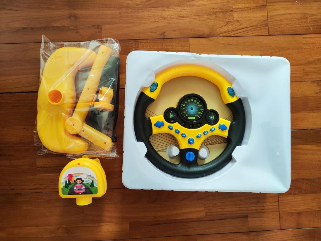 Douyin Children's Steering Wheel Toy for Rear Seat Learning and Play